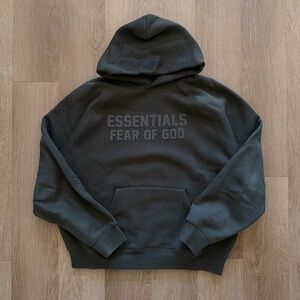 Fear of God Essentials Gray Hoodie M